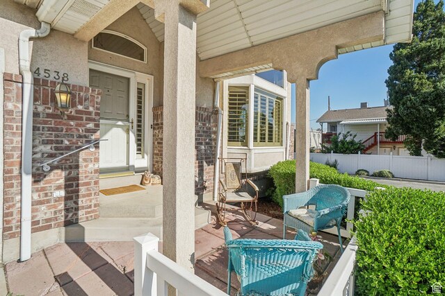 4538 Cottage Grove Ln, Murray, UT 84107 - view of covered porch