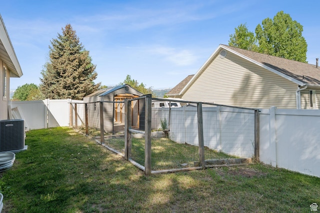 280 N Mill Rd, Heber City, UT 84032 - view of yard featuring a gate and central air condition unit