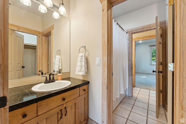 280 N Mill Rd, Heber City, UT 84032 - full bathroom with vanity and tile patterned floors