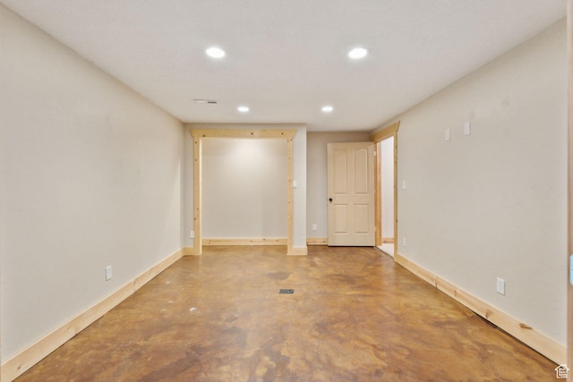 280 N Mill Rd, Heber City, UT 84032 - unfurnished bedroom with recessed lighting, concrete flooring, and baseboards