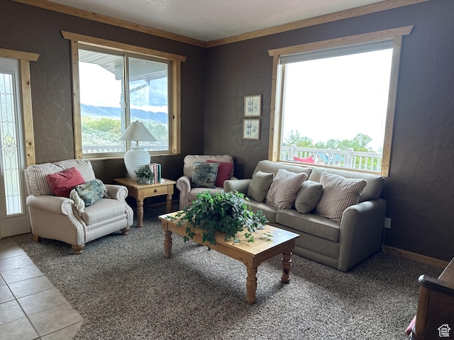 1940 E Shore Rd, Saint Charles, ID 83272 - view of tiled living room