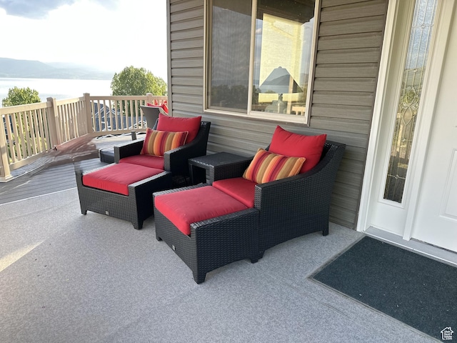 1940 E Shore Rd, Saint Charles, ID 83272 - view of patio / terrace with a water view