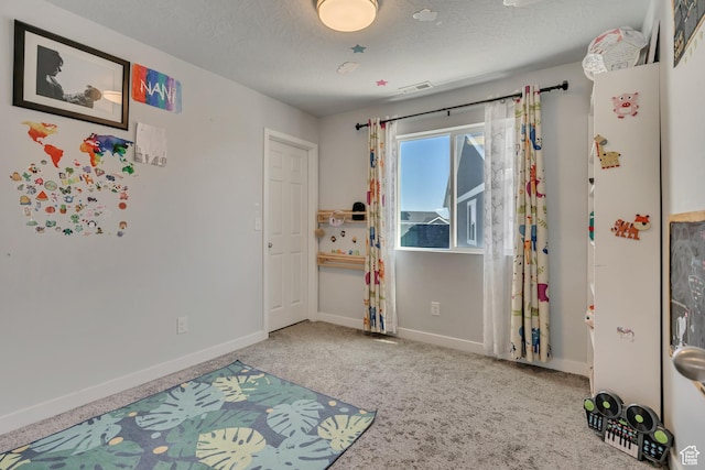 5058 W Blythswood Ln S, Herriman, UT 84096 - bedroom featuring carpet floors, baseboards, and a textured ceiling