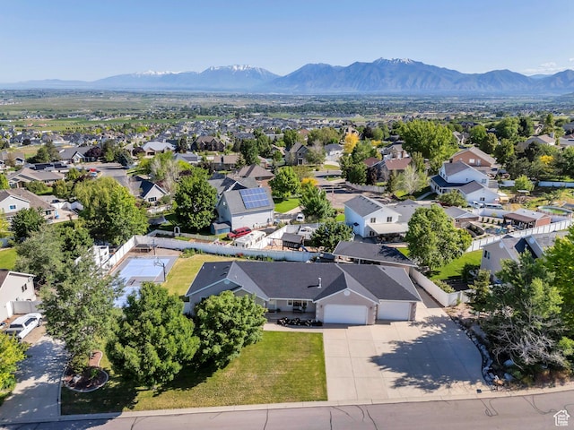 69 E Hudson Dr, Elk Ridge, UT 84651 - aerial view of residential area with mountains