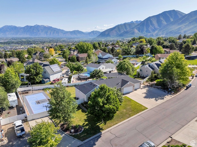 69 E Hudson Dr, Elk Ridge, UT 84651 - aerial perspective of suburban area with a mountain backdrop
