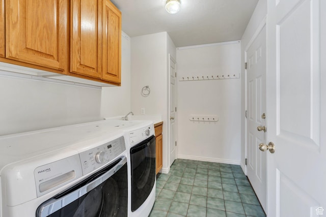 69 E Hudson Dr, Elk Ridge, UT 84651 - washroom with cabinet space and independent washer and dryer