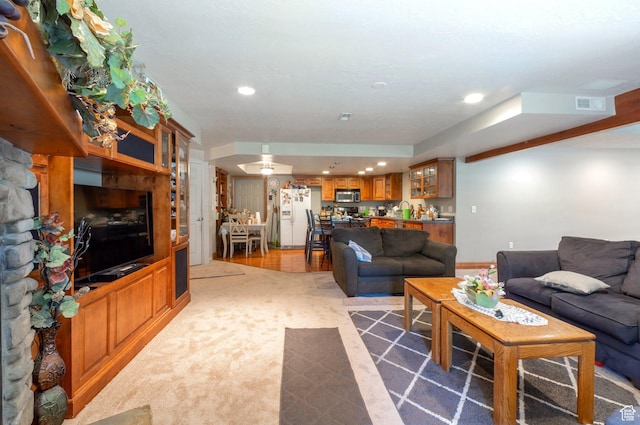 1995 E 6225 S, South Ogden, UT 84403 - living room with recessed lighting and light carpet