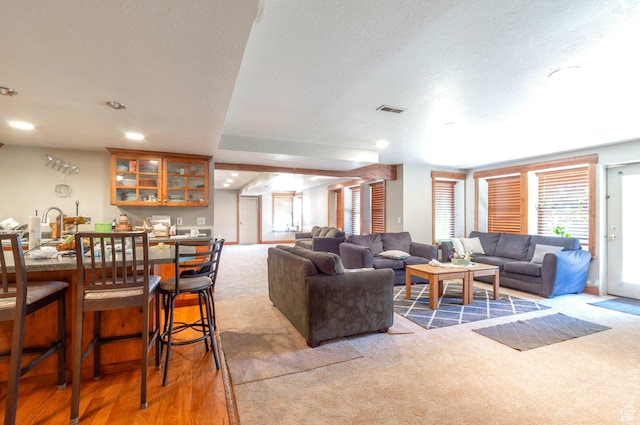 1995 E 6225 S, South Ogden, UT 84403 - carpeted living room with recessed lighting