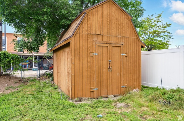 2411 S D Ave E, Ogden, UT 84401 - view of shed featuring a fenced backyard