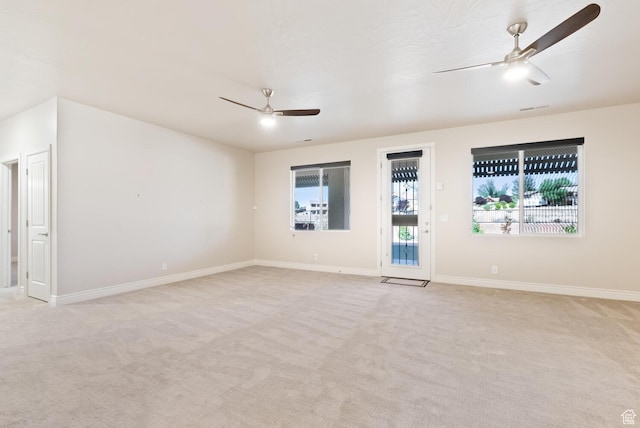 833 N Camino Pico, Washington, UT 84780 - empty room with ceiling fan, light colored carpet, and baseboards