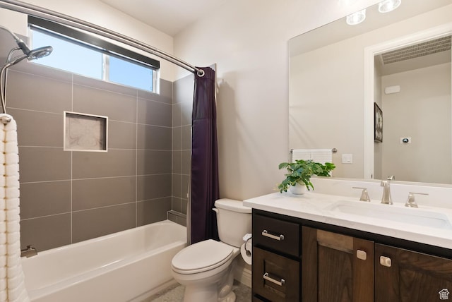 833 N Camino Pico, Washington, UT 84780 - bathroom featuring shower / bath combo with shower curtain, vanity, and toilet