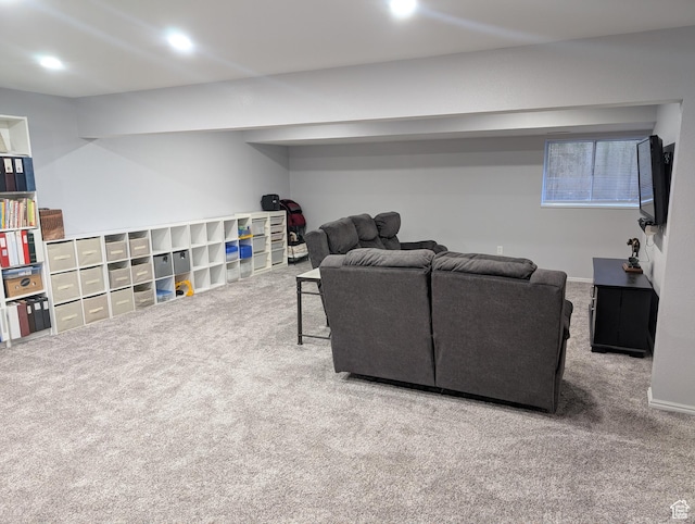 897 E 1200 N, Mapleton, UT 84664 - carpeted living room featuring recessed lighting and baseboards