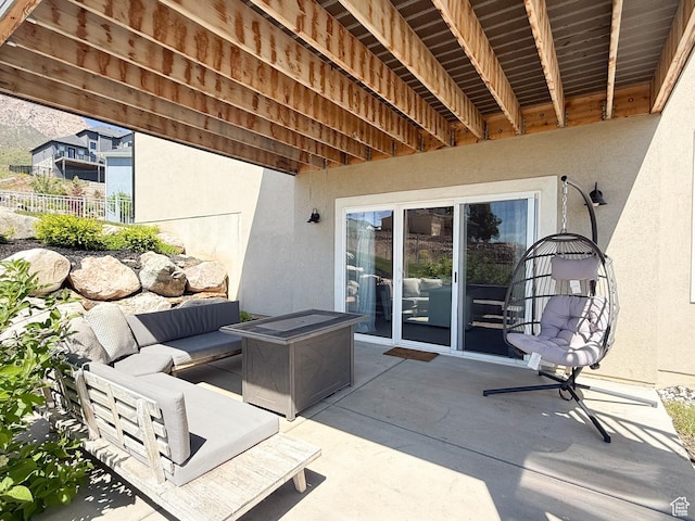 3723 N 500 E, North Ogden, UT 84414 - view of patio featuring an outdoor living space