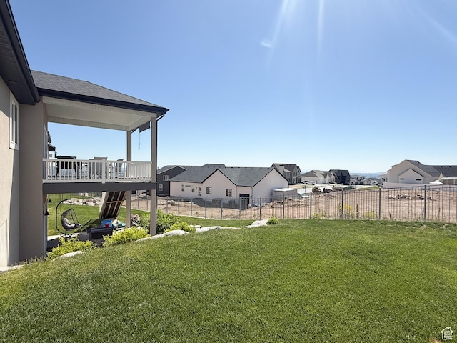 3723 N 500 E, North Ogden, UT 84414 - view of yard with a residential view and a deck