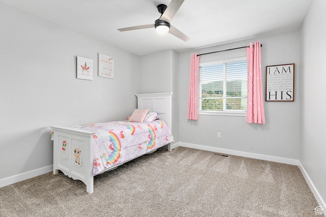 15022 S Halter Way W, Bluffdale, UT 84065 - bedroom with carpet floors, baseboards, and ceiling fan
