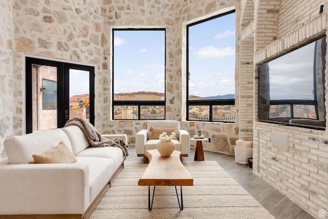 2836 S 2300th Cir E, St George, UT 84790 - living area featuring wood finished floors and healthy amount of natural light