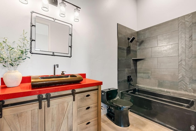 2836 S 2300th Cir E, St George, UT 84790 - bathroom with toilet, shower / bathtub combination, and vanity