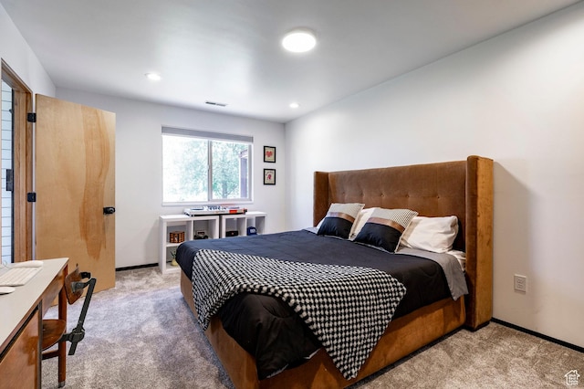 1983 W Ranch Rd, Farmington, UT 84025 - bedroom featuring light carpet, recessed lighting, and baseboards