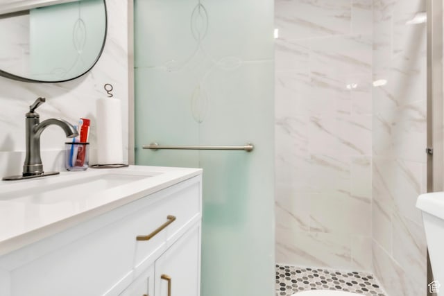 463 E Braidhill Dr, Draper, UT 84020 - full bath featuring vanity, tiled shower, and toilet
