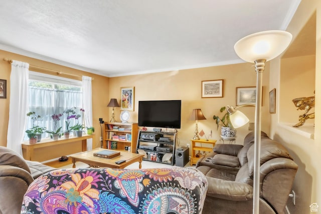 463 E Braidhill Dr, Draper, UT 84020 - living area featuring ornamental molding