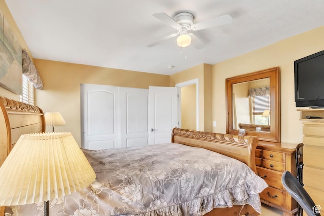 463 E Braidhill Dr, Draper, UT 84020 - bedroom with a closet and ceiling fan