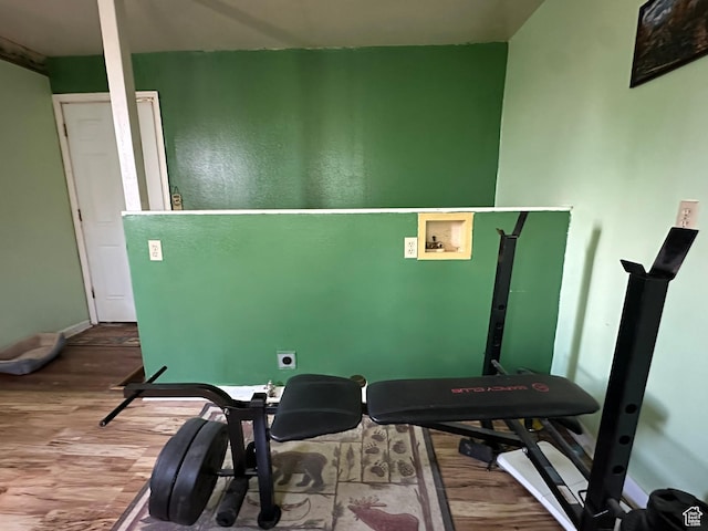 50 N 100 E, Meadow, UT 84644 - exercise room featuring wood finished floors and baseboards