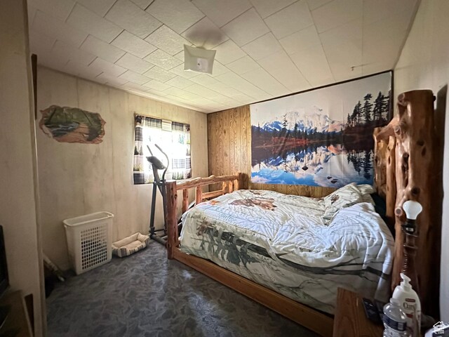 50 N 100 E, Meadow, UT 84644 - bedroom featuring carpet floors and wooden walls