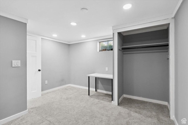 175 Green Dr, Layton, UT 84041 - unfurnished bedroom featuring carpet flooring, recessed lighting, and baseboards