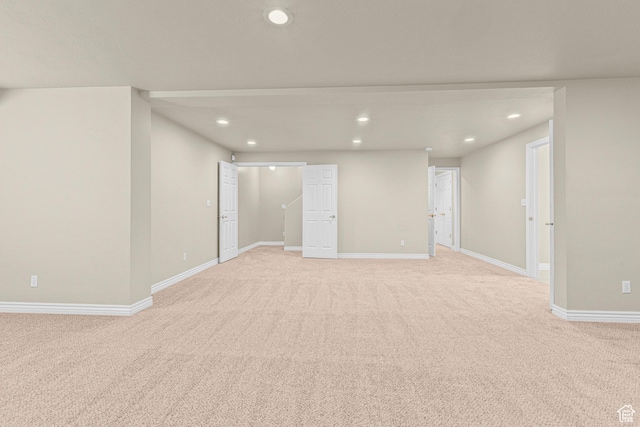 11815 S Cottage Side Way E, Draper, UT 84020 - spare room with recessed lighting, light carpet, and baseboards