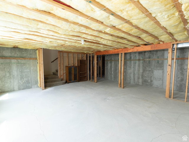 935 S 950 E, Ephraim, UT 84627 - unfinished below grade area featuring stairs