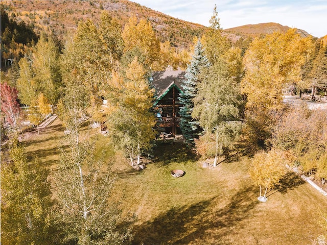 3786 Beaver Creek Rd, Kamas, UT 84036 - bird's eye view of a mountainous background and a heavily wooded area