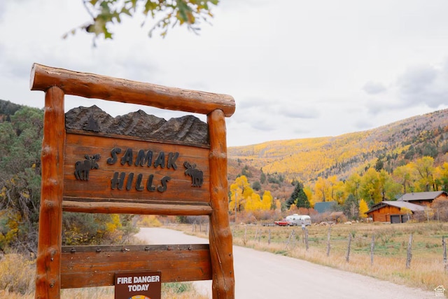 3786 Beaver Creek Rd, Kamas, UT 84036 - community sign with a mountain view