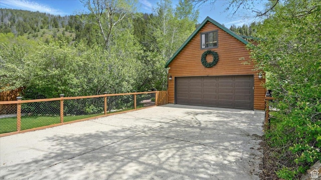 3786 Beaver Creek Rd, Kamas, UT 84036 - garage with a forest view and a detached garage