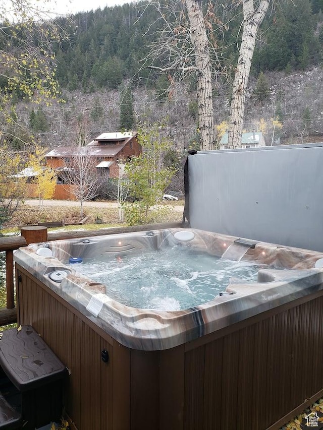 3786 Beaver Creek Rd, Kamas, UT 84036 - exterior view of a jacuzzi and a forest