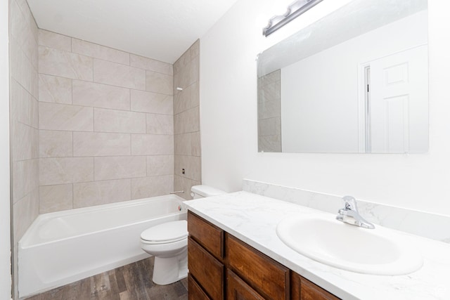 1560 W 300 S # 1, Vernal, UT 84078 - full bath featuring wood finished floors, vanity, toilet, and shower / bathtub combination