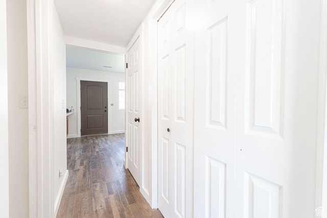 1560 W 300 S # 1, Vernal, UT 84078 - corridor featuring dark wood-type flooring and baseboards