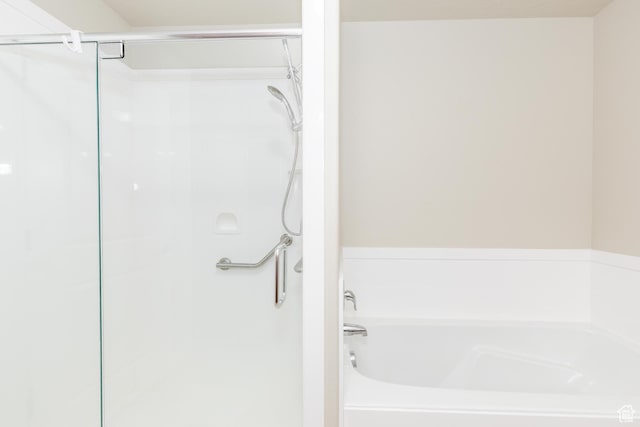 344 E 2280 N Unit C, North Logan, UT 84341 - bathroom with a shower stall and a garden tub