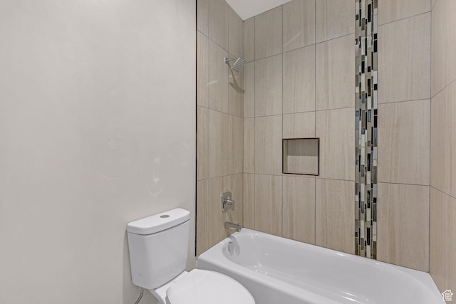 3877 N 425 E, North Ogden, UT 84414 - bathroom featuring toilet and washtub / shower combination