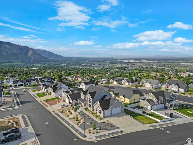 3877 N 425 E, North Ogden, UT 84414 - aerial perspective of suburban area with a mountain backdrop