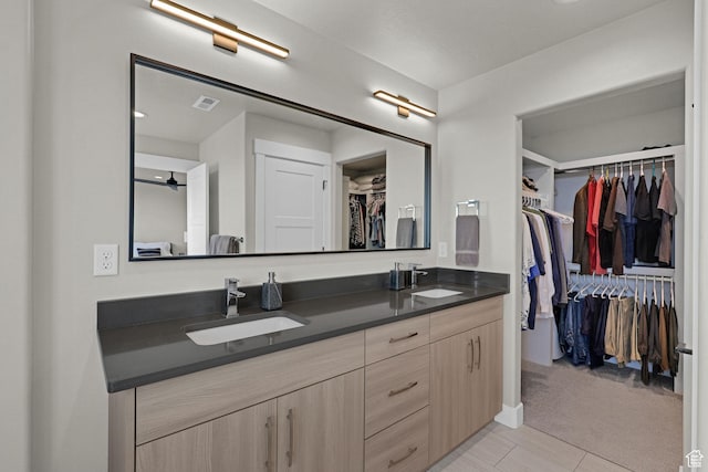 3877 N 425 E, North Ogden, UT 84414 - bathroom with double vanity and a spacious closet