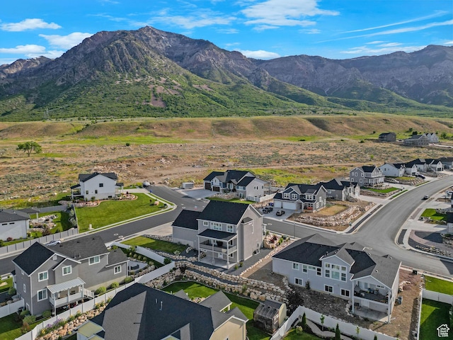 3877 N 425 E, North Ogden, UT 84414 - aerial view of residential area with mountains