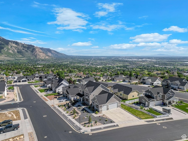 3877 N 425 E, North Ogden, UT 84414 - aerial perspective of suburban area featuring a mountainous background