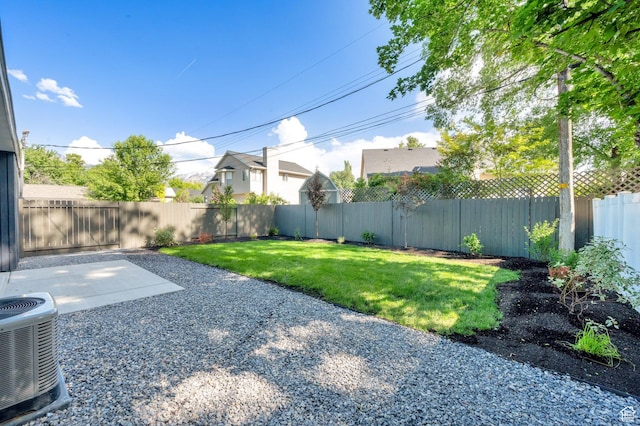 1210 E Bonner Way S, Millcreek, UT 84117 - view of yard with cooling unit and a patio area