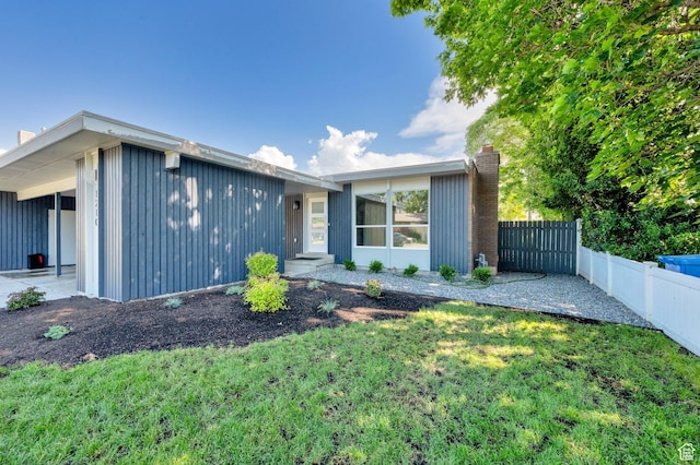 1210 E Bonner Way S, Millcreek, UT 84117 - mid-century inspired home featuring a chimney