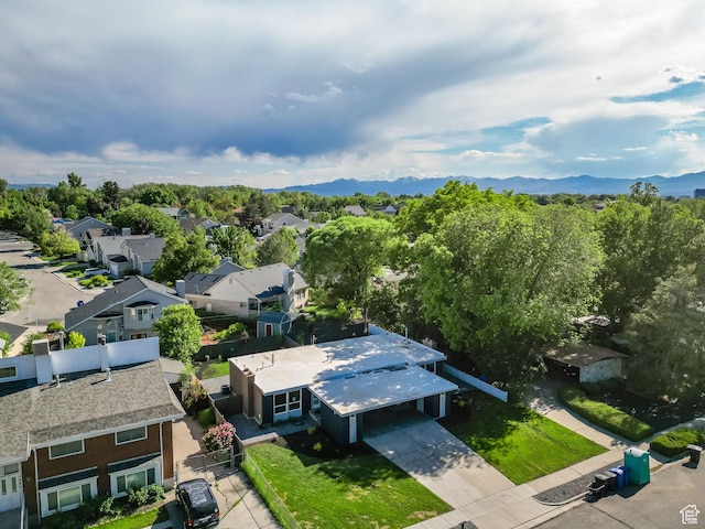 1210 E Bonner Way S, Millcreek, UT 84117 - aerial view of residential area featuring a mountain backdrop