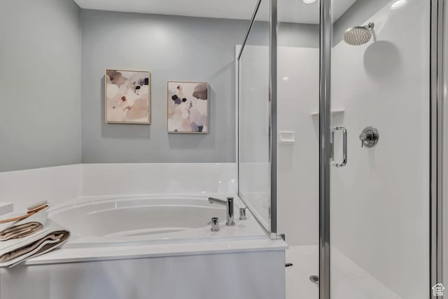 4237 S Birkhill Blvd, Murray, UT 84107 - bathroom with a stall shower and a garden tub