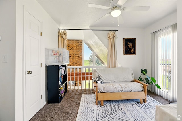 1777 W 4200 N, Smithfield, UT 84335 - sitting room with carpet, plenty of natural light, and a ceiling fan