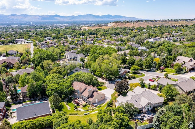 12563 S Bear Castle Cv, Draper, UT 84020 - aerial perspective of suburban area featuring mountains
