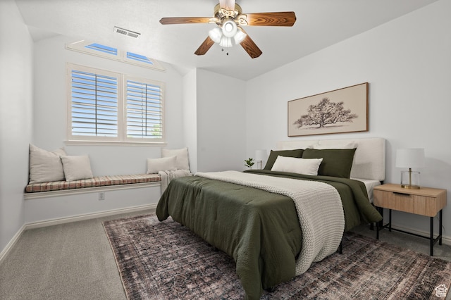 12563 S Bear Castle Cv, Draper, UT 84020 - carpeted bedroom featuring baseboards and ceiling fan