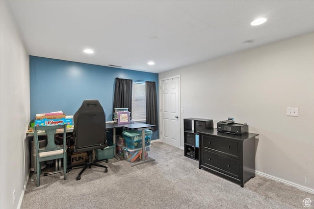 4868 W Cedar Point Peak Dr S, Riverton, UT 84096 - office space featuring carpet flooring, recessed lighting, and baseboards